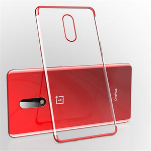 Electroplate Soft Clear Phone Case for Oneplus