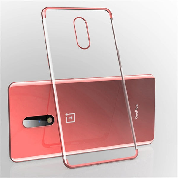 Electroplate Soft Clear Phone Case for Oneplus