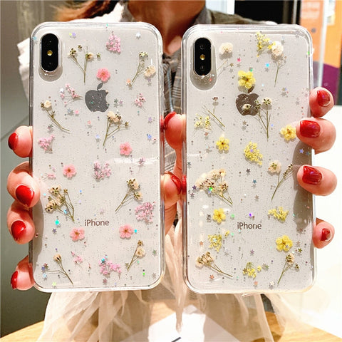 Dry flower case for iphone