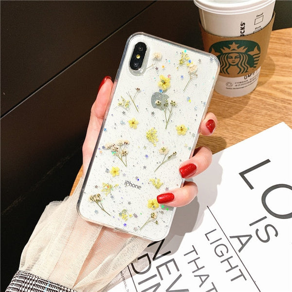 Dry flower case for iphone