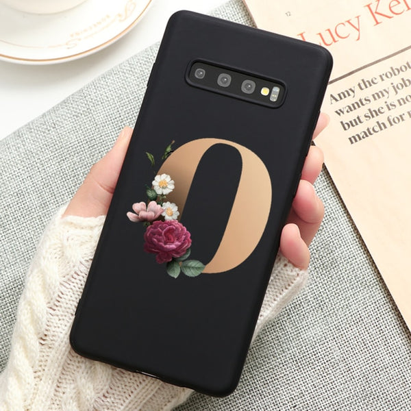 English Letters Flower Soft Phone Case