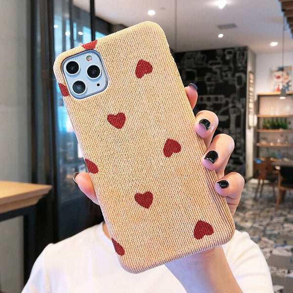 Cloth Texture Phone Case For iPhone