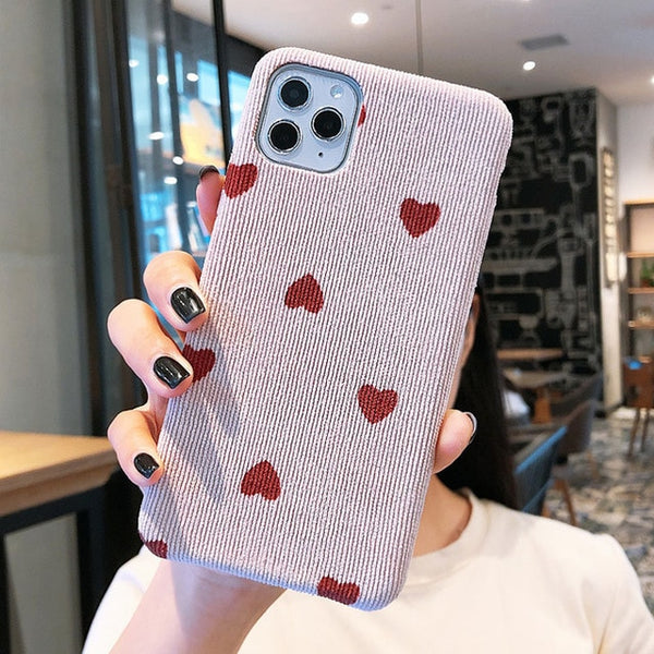 Cloth Texture Phone Case For iPhone