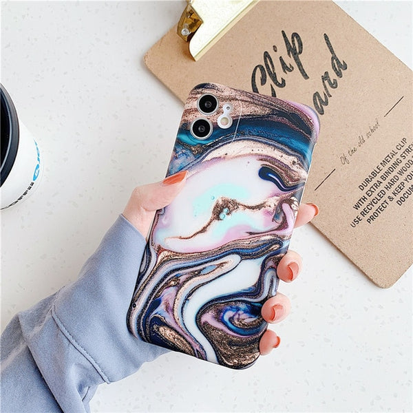 Marble Texture Phone Case For iPhone