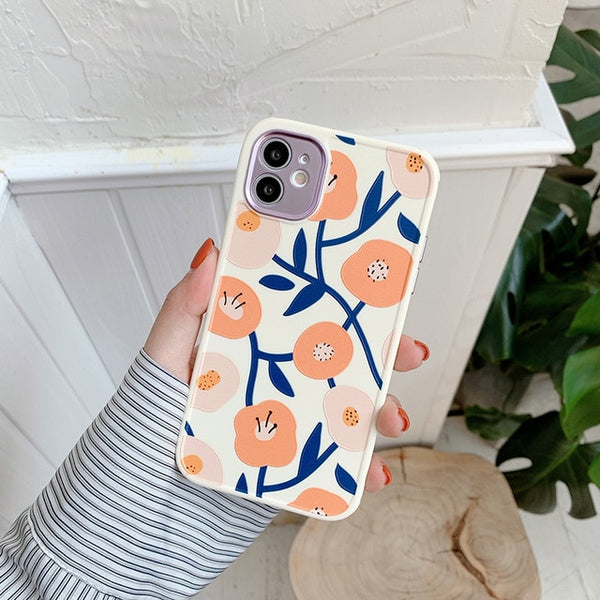 Heart Flowers Phone Case For iPhone